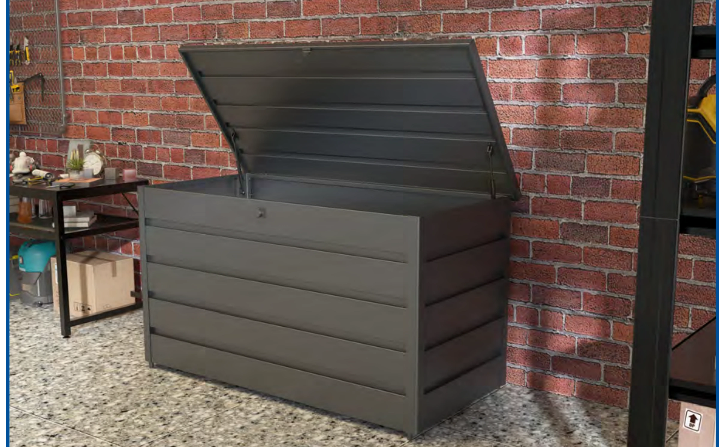 Open-lid storage box