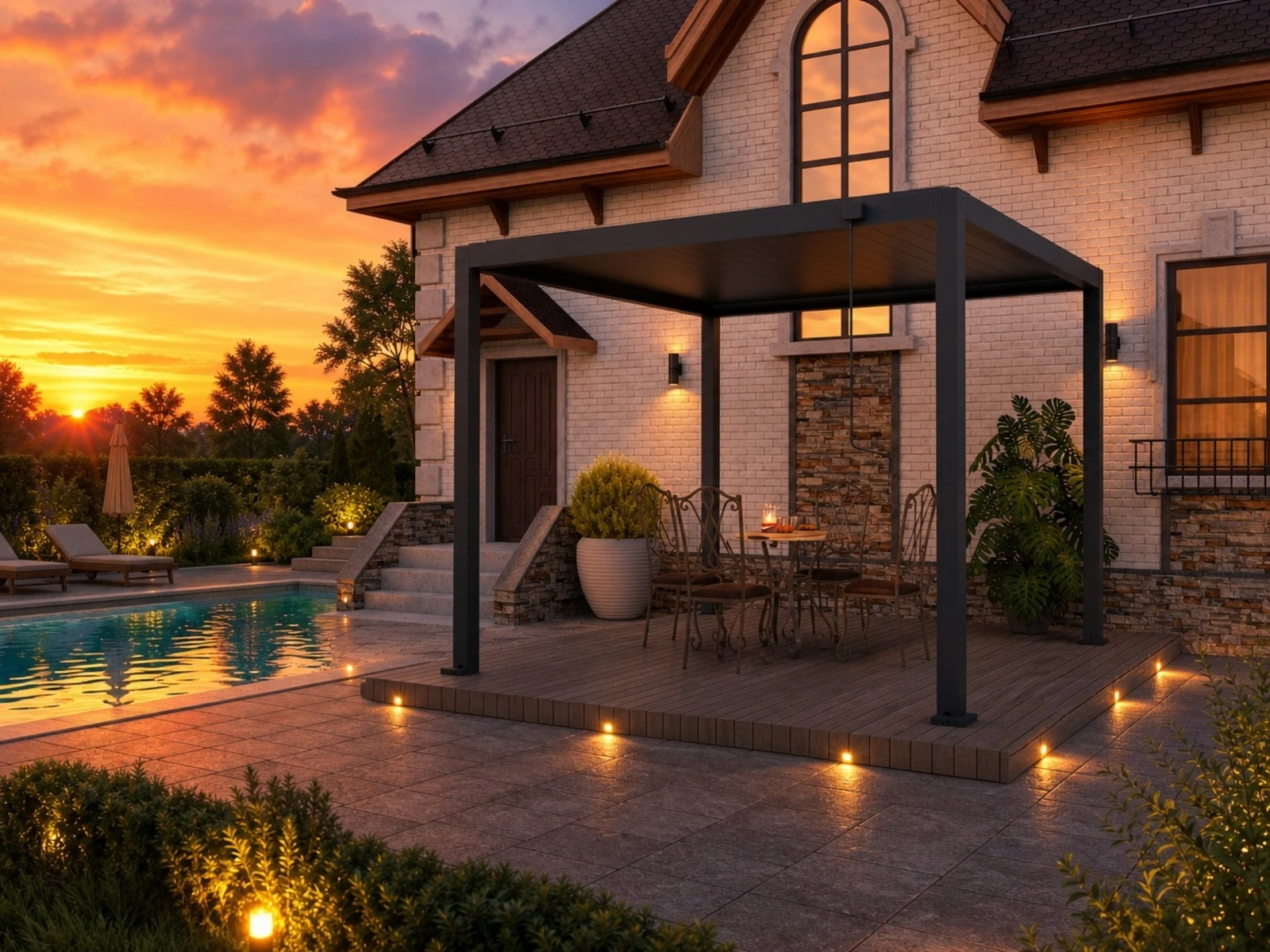 Full Steel Pergola · Model 8